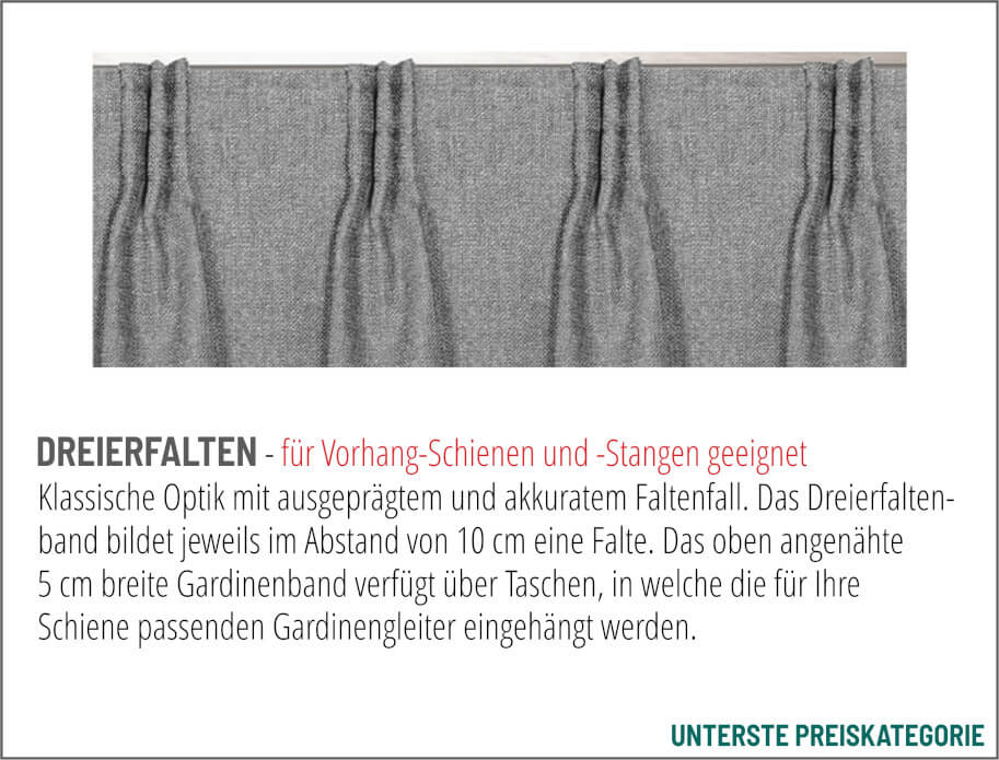 Dreierfalte